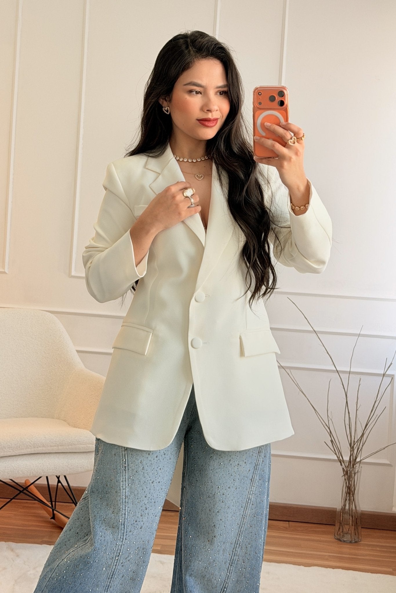 Blazer com Laço nas Costas LUMINA - lavishiochicBlazerlumina