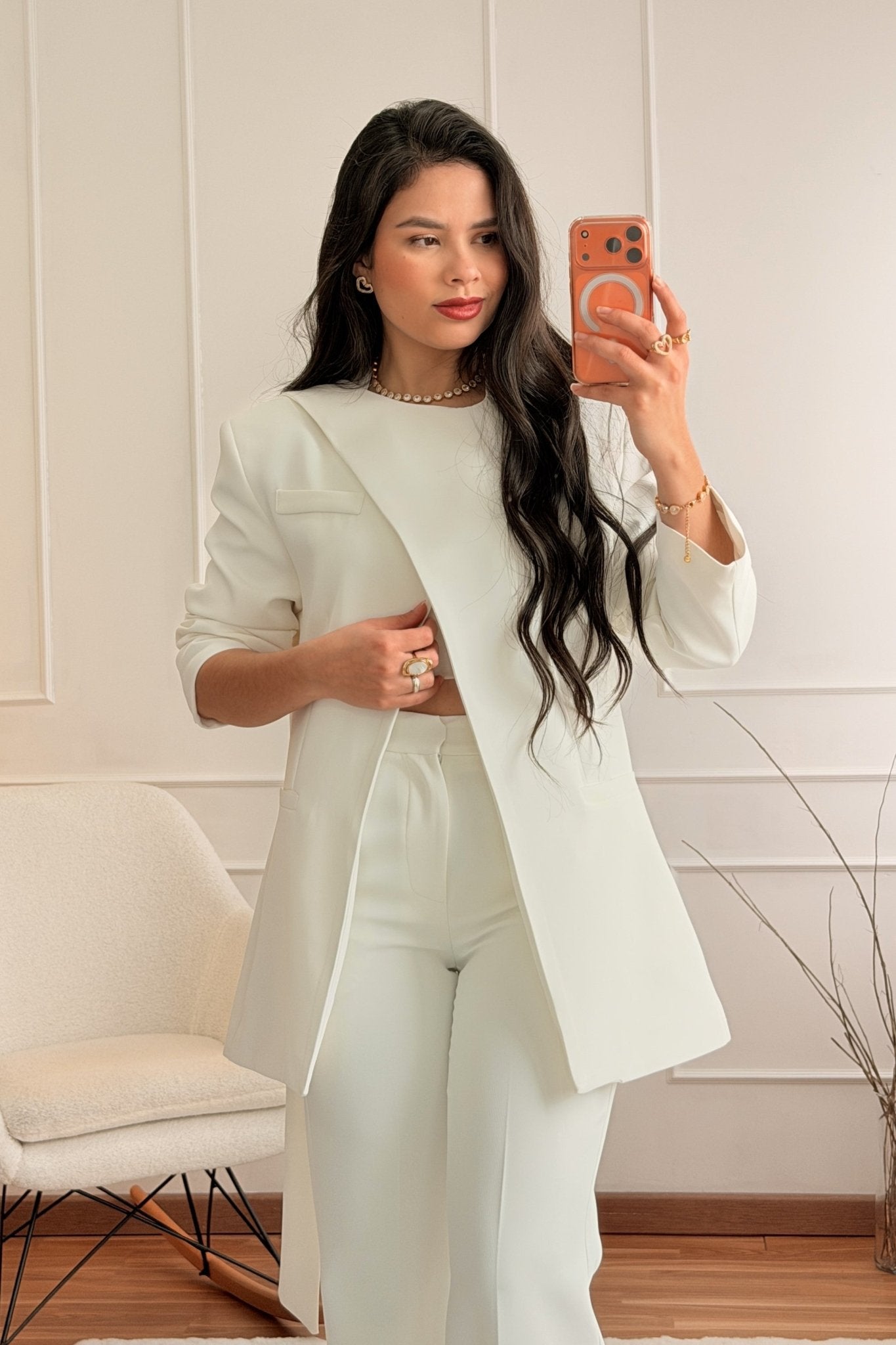 Blazer com lenço LUMINA - lavishiochiccasacolumina