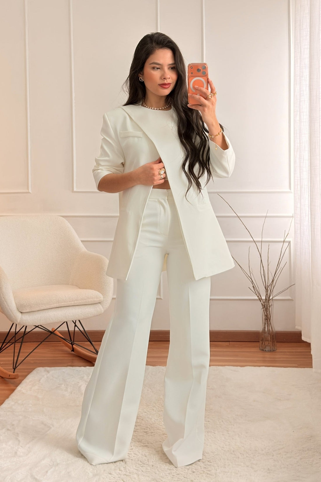 Blazer com lenço LUMINA - lavishiochiccasacolumina