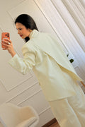Blazer de colarinho mandarim MOCHY - lavishiochicBlazerMochy