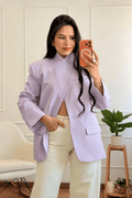 Blazer de colarinho mandarim MOCHY - lavishiochicBlazerMochy