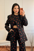 Blazer estampado floral LUMINA - lavishiochiccasacolumina