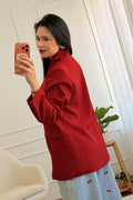 Blazer estruturado com gola alta 2.0 - lavishiochiccasacolavishiochic