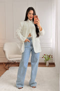 Blazer estruturado com gola alta - lavishiochicBlazerlavishiochic
