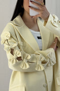 Blazer mangas laço MOCHY - lavishiochiccasacoMochy