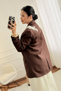 Blazer oversize bordada MOCHY - lavishiochiccasacoMochy