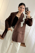 Blazer oversize bordada MOCHY - lavishiochiccasacoMochy