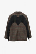 Blazer tartan com franjas decorativas LUMINA - lavishiochicBlazerlumina