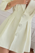 Blazer vestido botões aplicados MOCHY - lavishiochicvestidoMochy