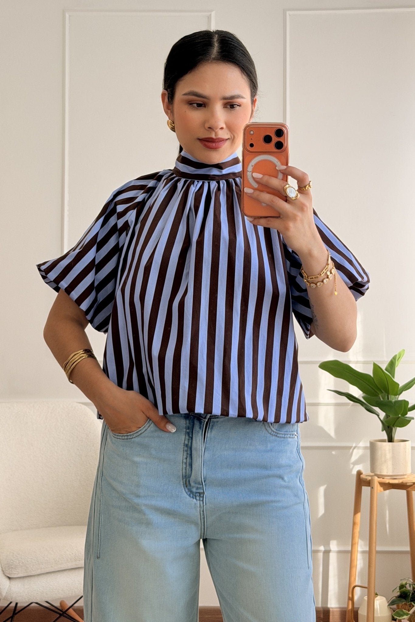 Blusa ballon listrada - lavishiochicBlusalavishiochic