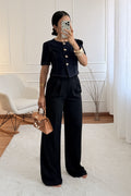 Blusa botões dourados DROLE DE COPINE - lavishiochicBlusaDrole de copine Paris
