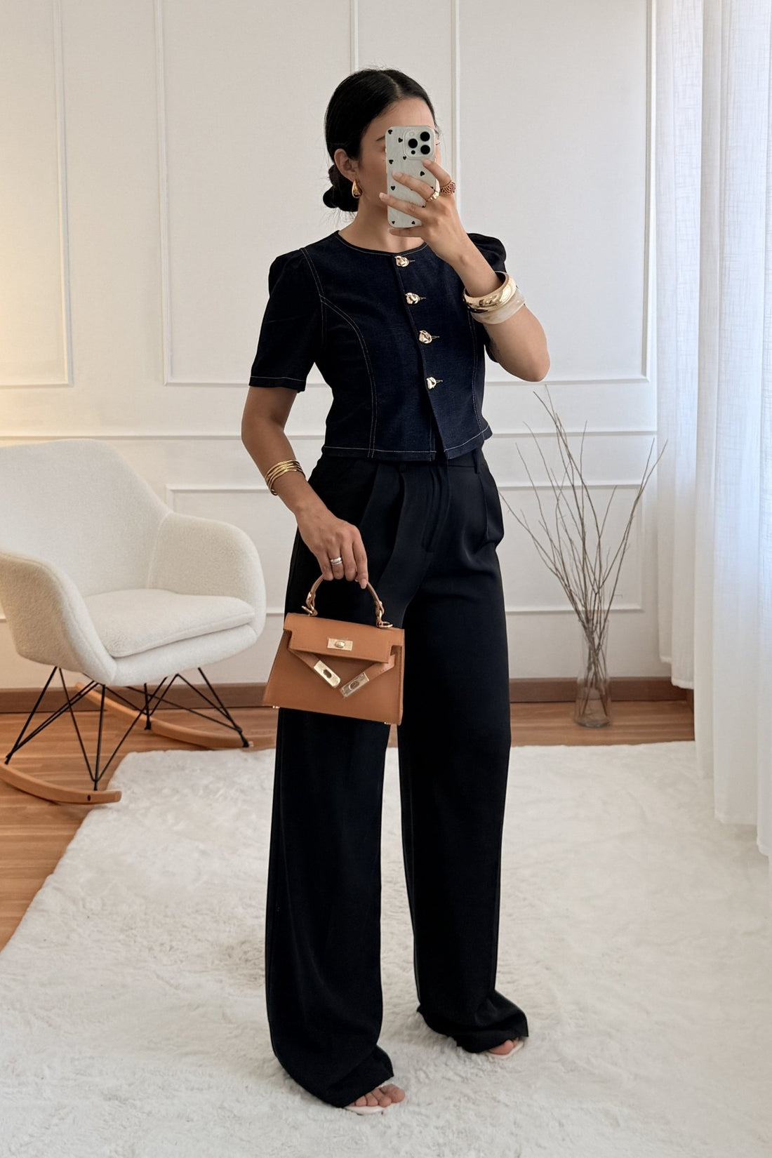 Blusa botões dourados DROLE DE COPINE - lavishiochicBlusaDrole de copine Paris