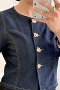 Blusa botões dourados DROLE DE COPINE - lavishiochicBlusaDrole de copine Paris