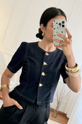Blusa botões dourados DROLE DE COPINE - lavishiochicBlusaDrole de copine Paris