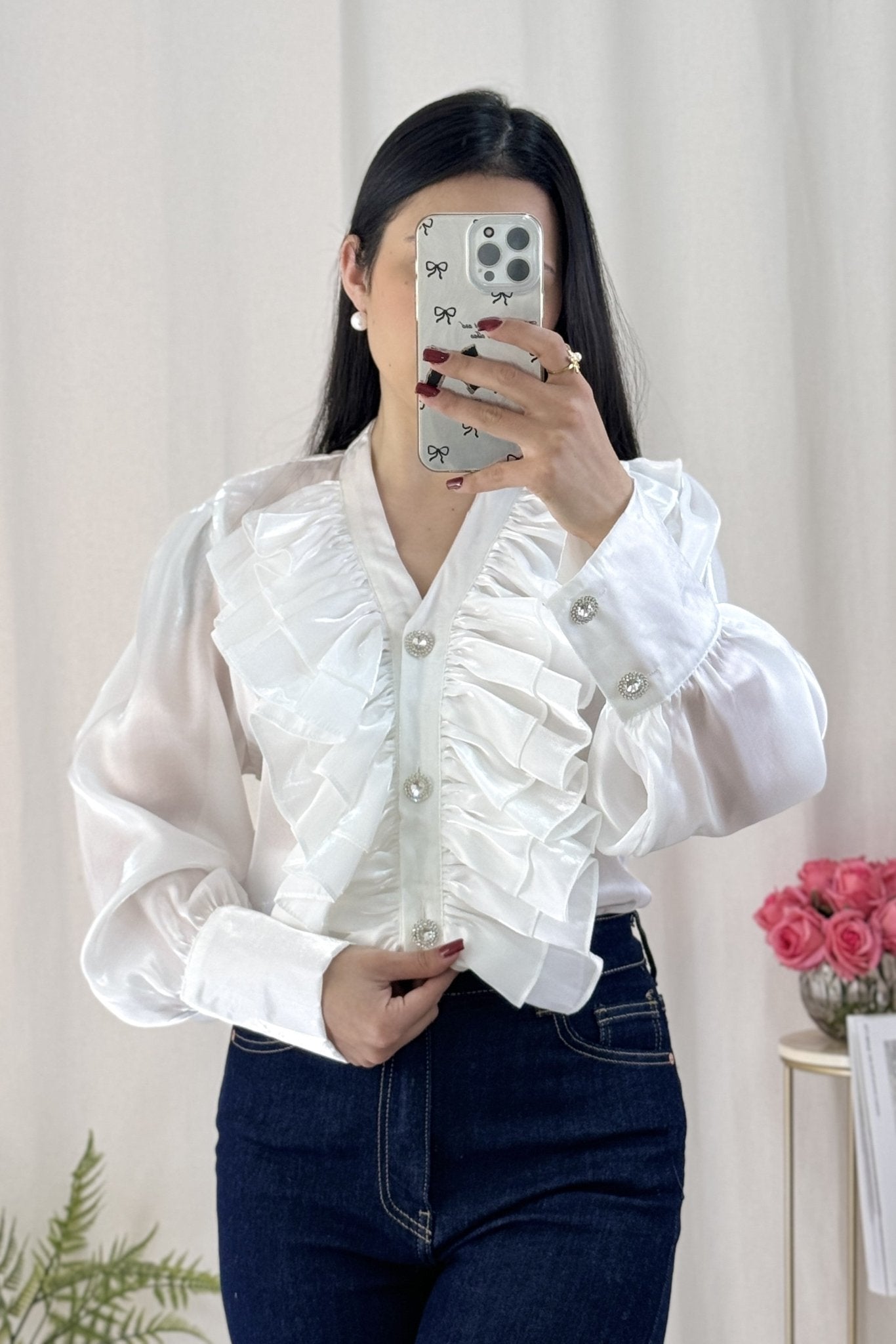 Blusa brilhante AZAKA - lavishiochicBlusaAZAKA