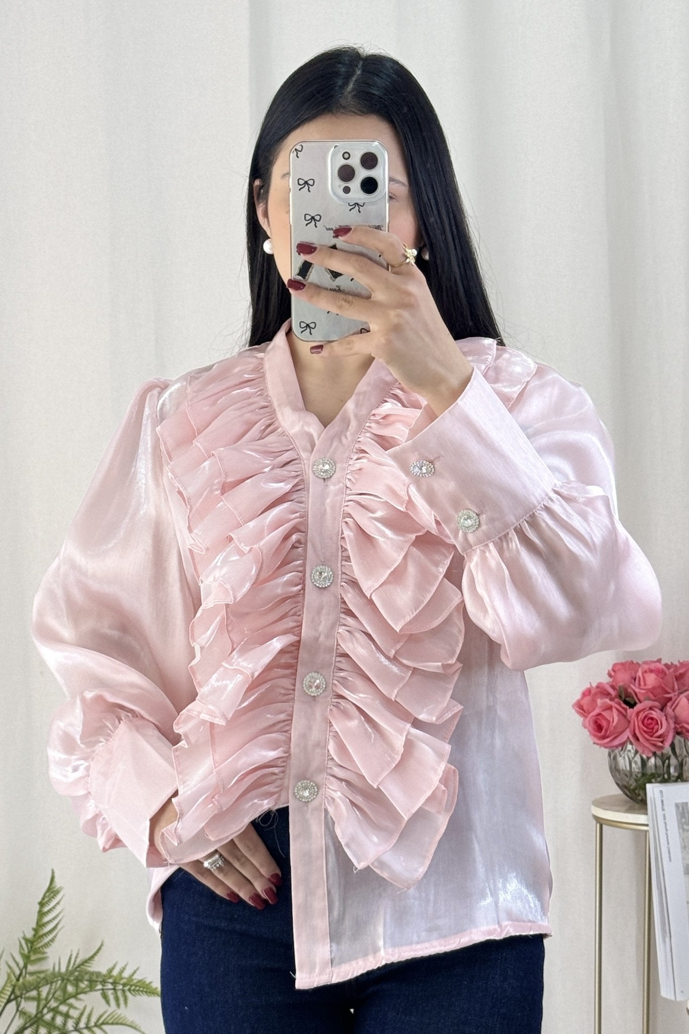 Blusa brilhante AZAKA - lavishiochicBlusaAZAKA