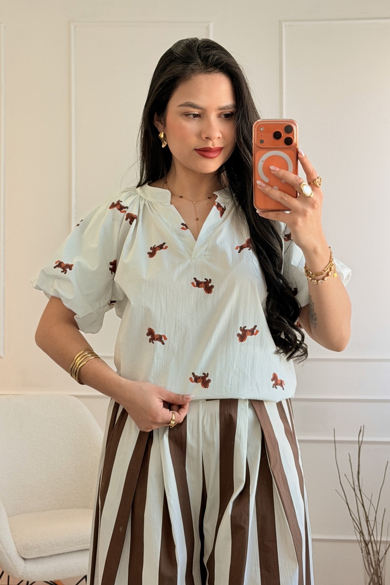 Blusa Casual com Estampa Divertida - lavishiochicBlusalavishiochic