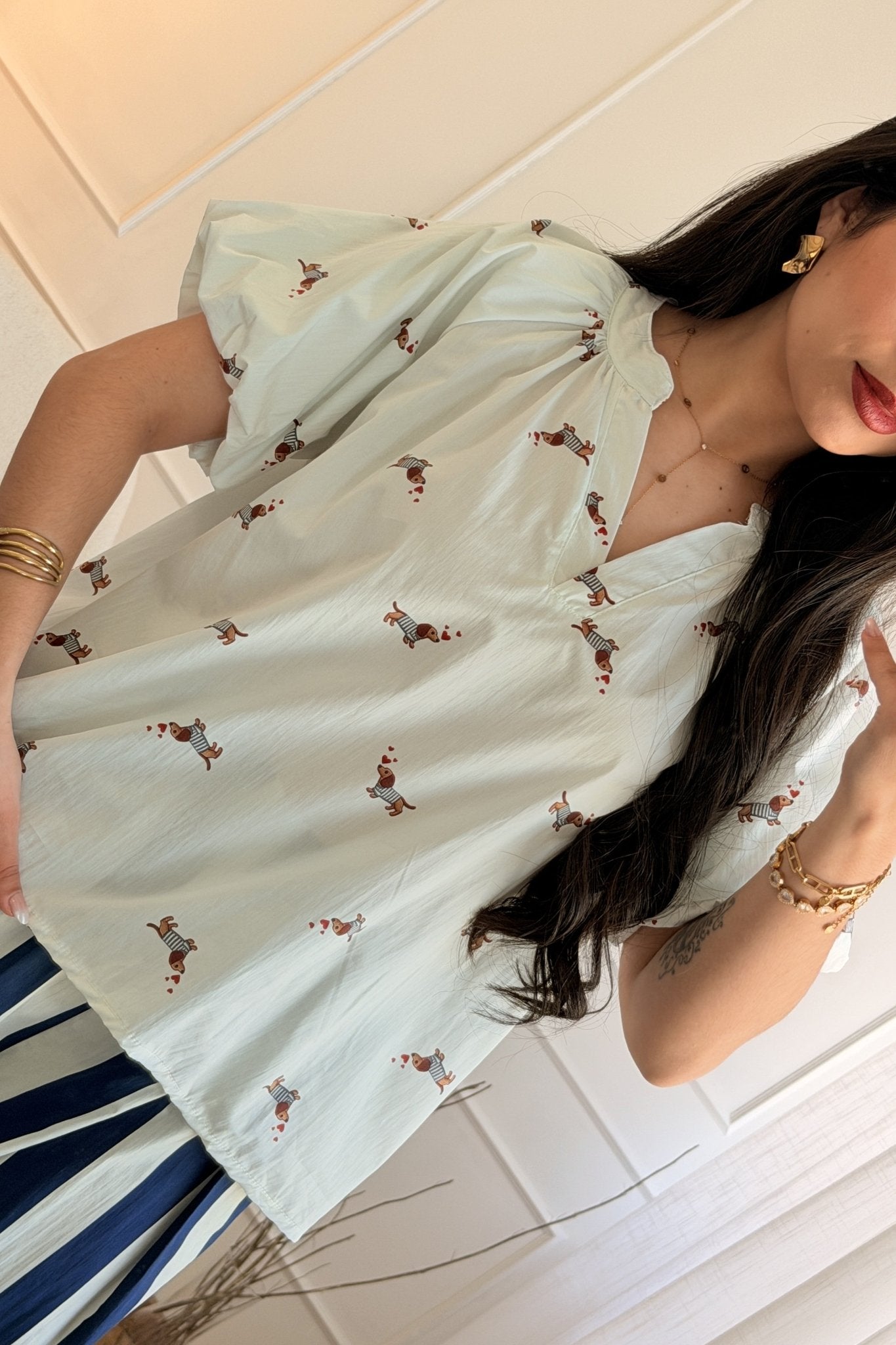 Blusa Casual com Estampa Divertida - lavishiochicBlusalavishiochic