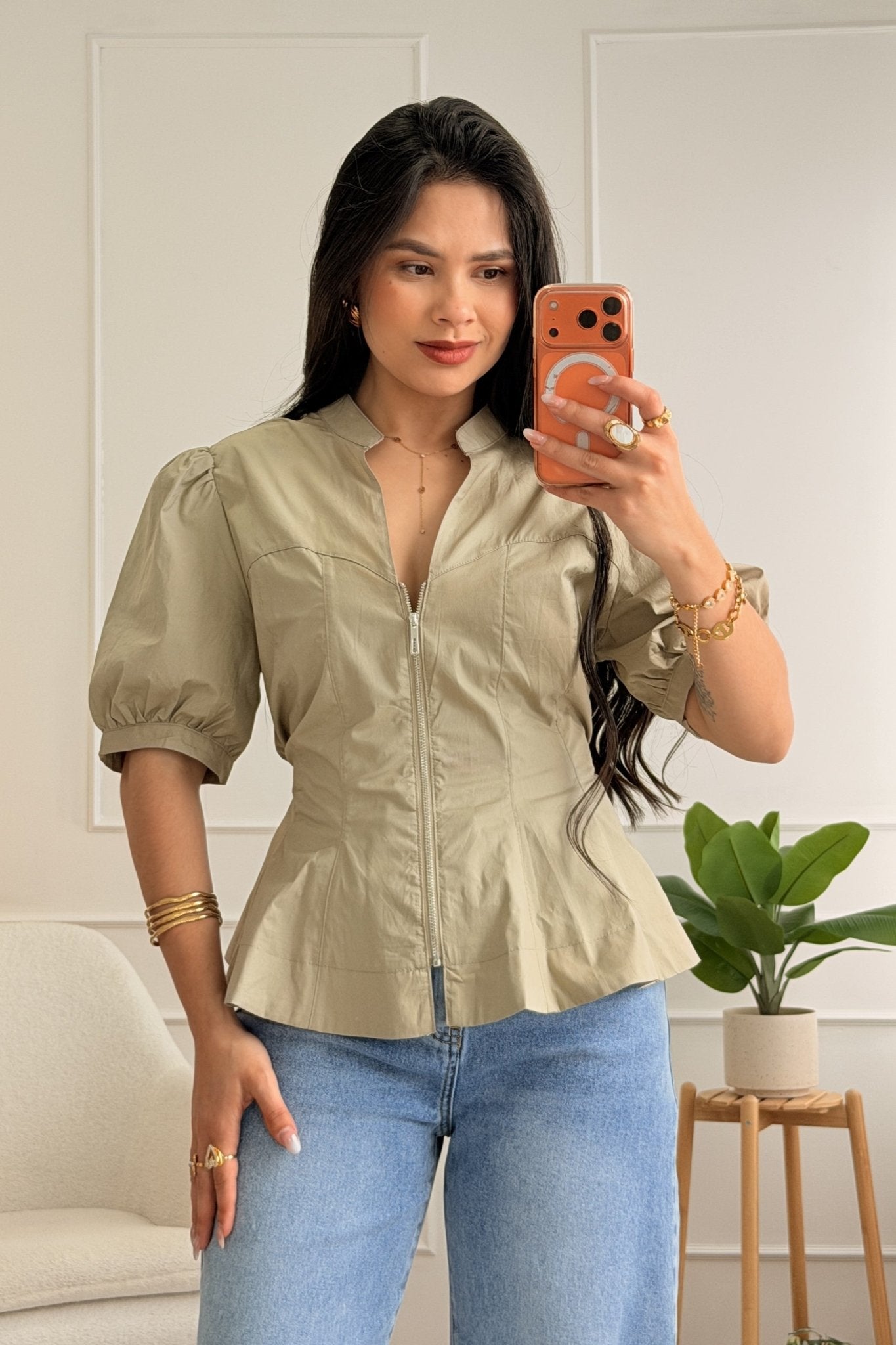 Blusa com fecho de correr - lavishiochicBlusalavishiochic