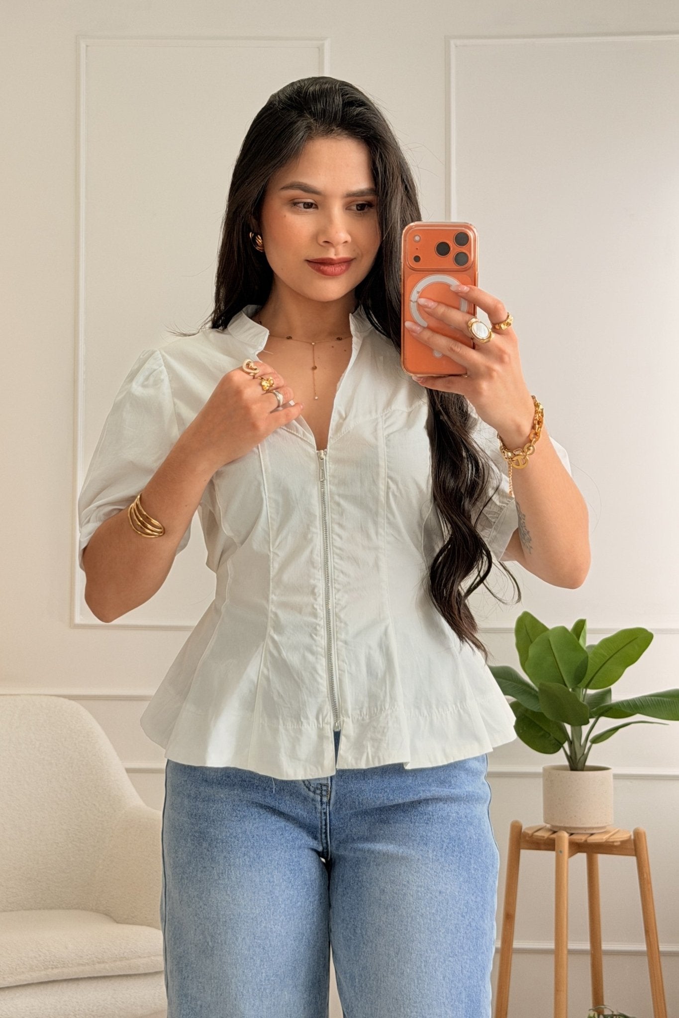 Blusa com fecho de correr - lavishiochicBlusalavishiochic