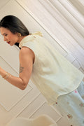 Blusa com Laço Lateral e Detalhe em Renda ELLI WHITE - lavishiochicBlusaELLI WHITE