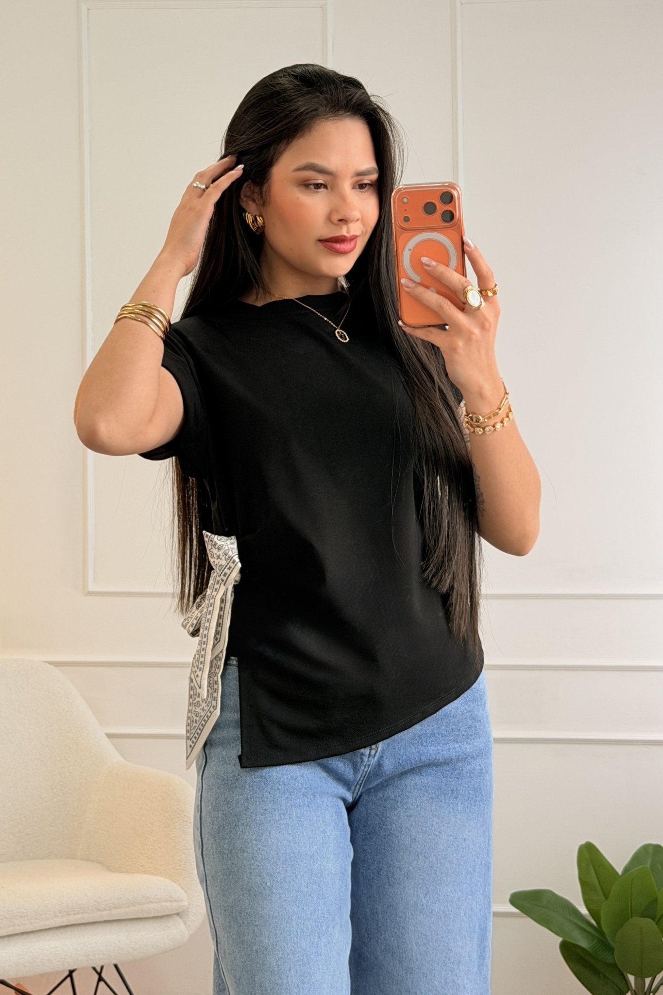 Blusa com Laço na Cintura - lavishiochicBlusalavishiochic