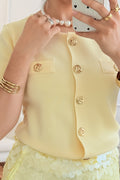 Blusa de malha com botões - lavishiochicBlusalavishiochic