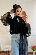Blusa de renda floral LUMINA - lavishiochicBlusalumina