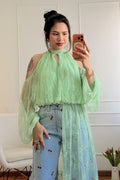 Blusa de renda floral LUMINA - lavishiochicBlusalumina