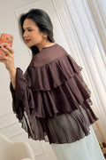 Blusa em chiffon com folhos - lavishiochicBlusalavishiochic