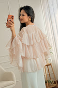 Blusa em chiffon com folhos - lavishiochicBlusalavishiochic