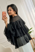 Blusa em chiffon com folhos - lavishiochicBlusalavishiochic