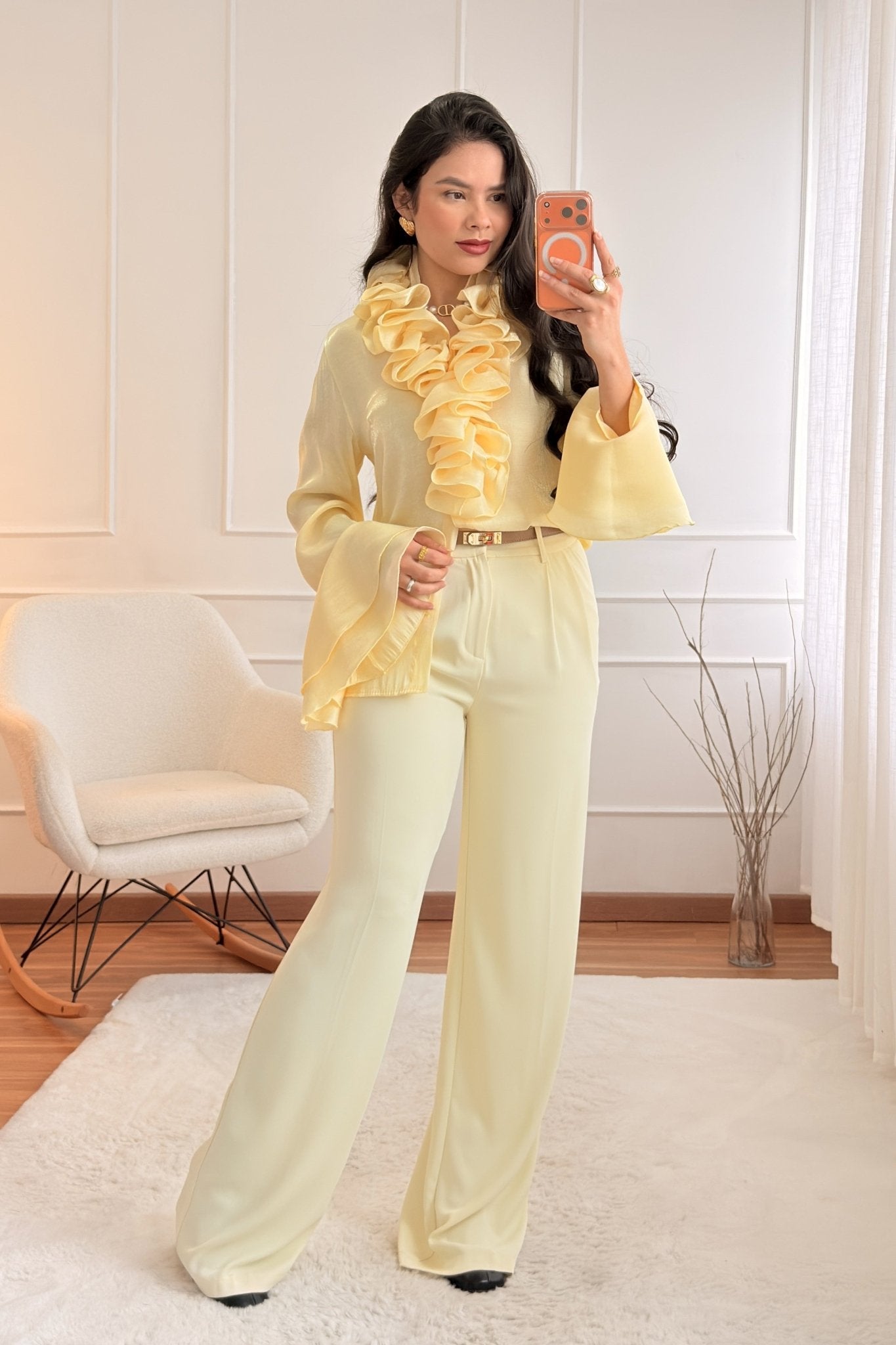 Blusa em folhos LUMINA - lavishiochicBlusalumina