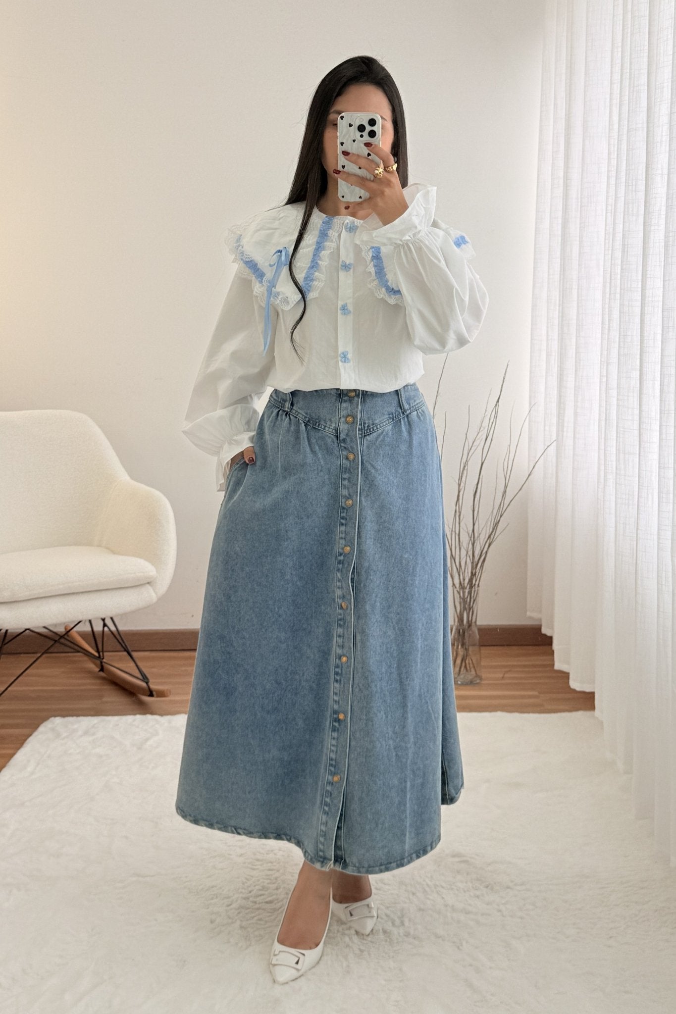 Blusa fita azul MOCHY - lavishiochicBlusaMochy