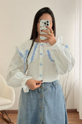 Blusa fita azul MOCHY - lavishiochicBlusaMochy