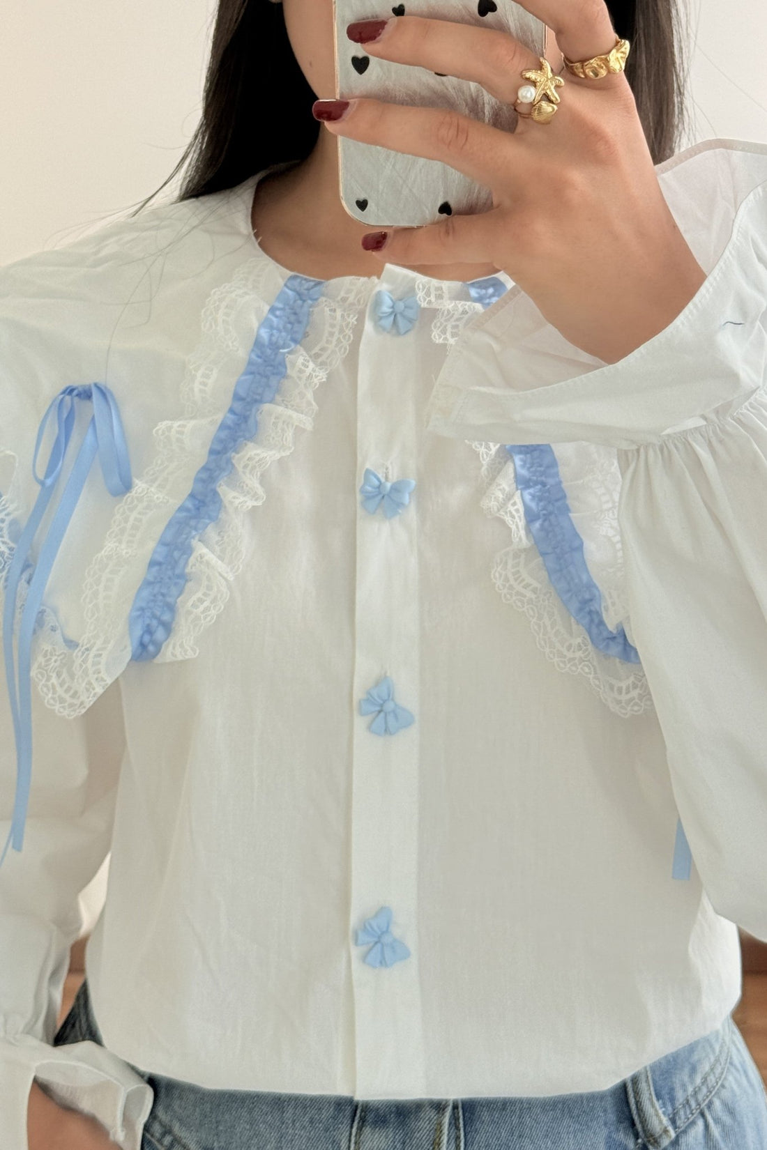 Blusa fita azul MOCHY - lavishiochicBlusaMochy