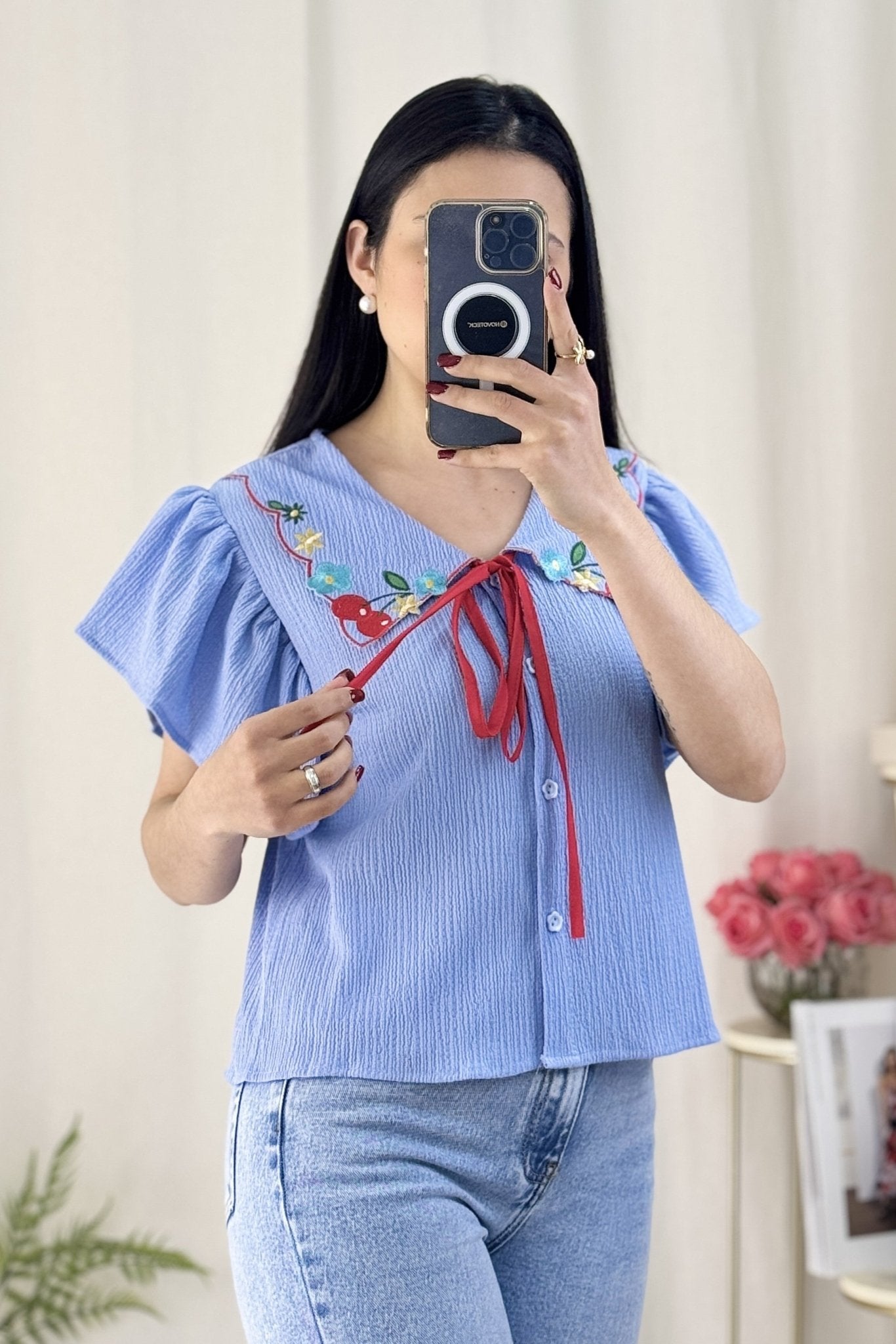 Blusa flores - lavishiochicBlusalavishiochic