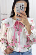 Blusa flores MOCHY 7621 - lavishiochicBlusaMochy