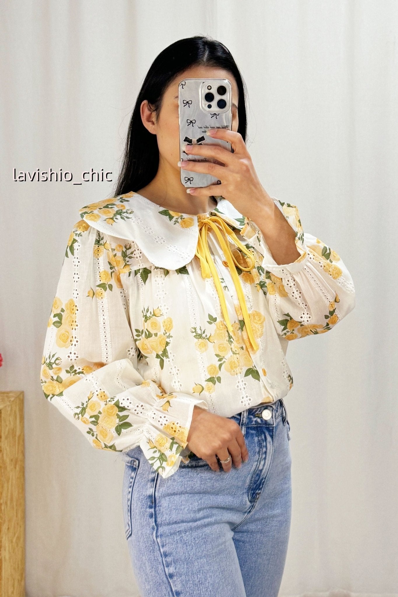 Blusa flores MOCHY 7621 - lavishiochicBlusaMochy