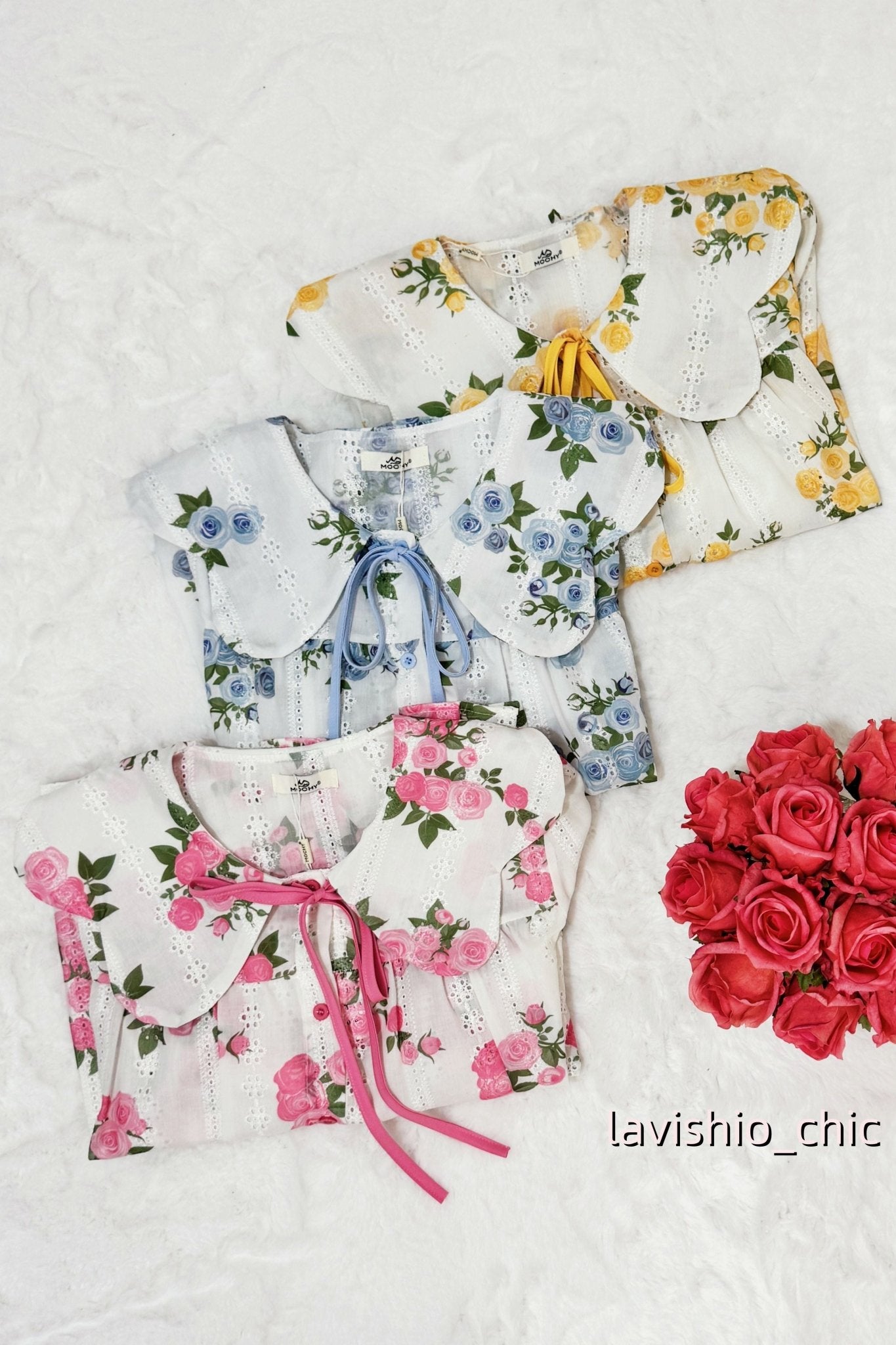 Blusa flores MOCHY 7621 - lavishiochicBlusaMochy