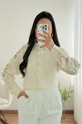 Blusa flores recortes ELLI WHITE - lavishiochicBlusaELLI WHITE