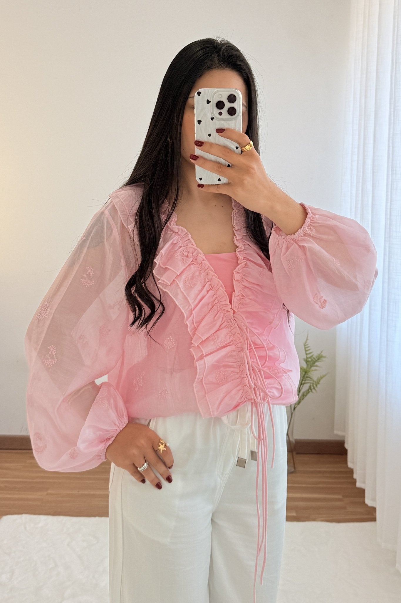 Blusa folhos MOCHY - lavishiochicBlusaMochy