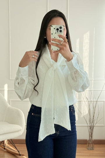 Blusa laço ELLI WHITE - lavishiochicBlusaELLI WHITE