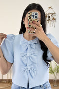 Blusa laços botões ELLI WHITE - lavishiochicBlusaELLI WHITE