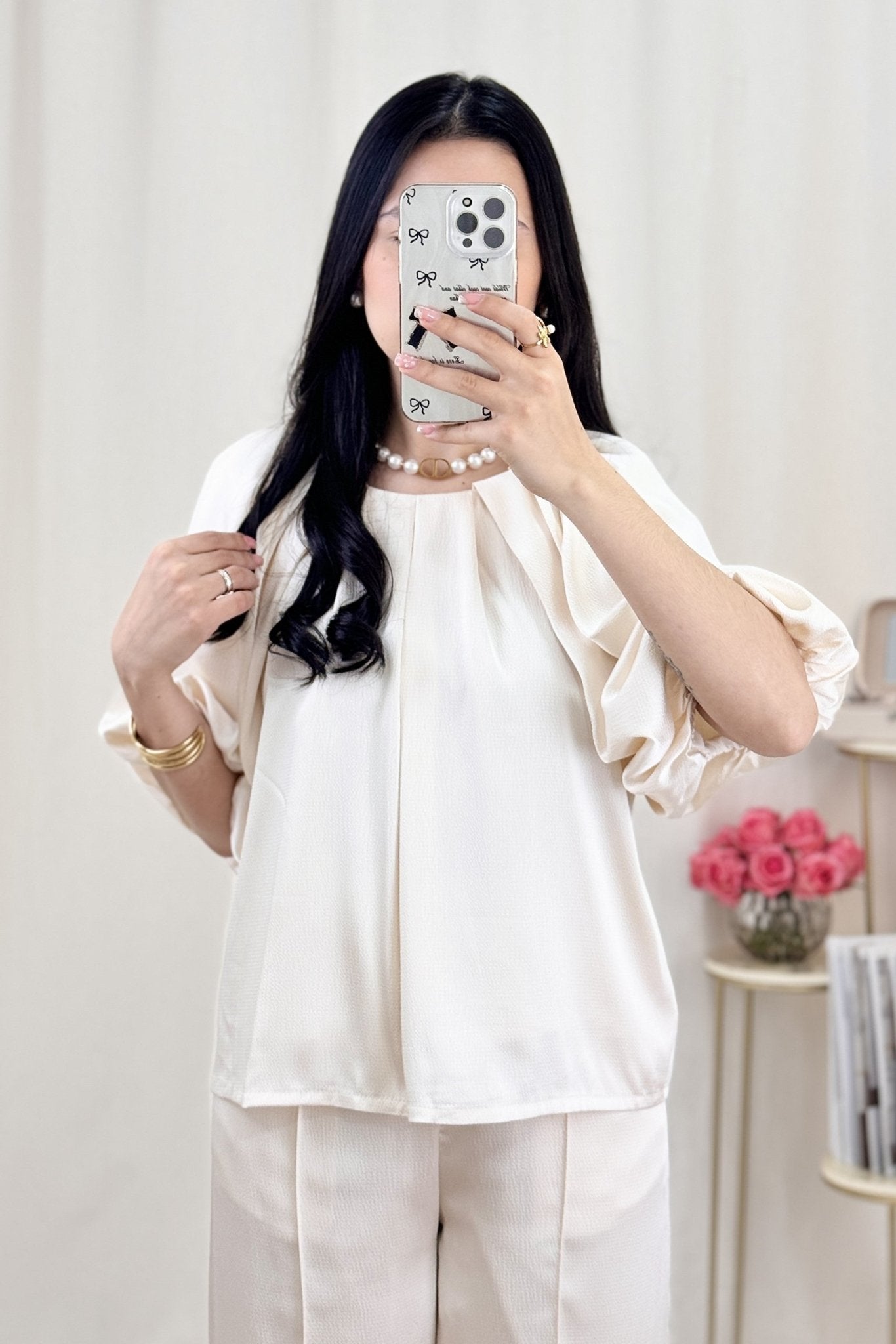Blusa mangas balão ELLI WHITE - lavishiochicBlusaELLI WHITE