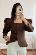 Blusa mangas bufantes MOCHY - lavishiochicBlusaMochy