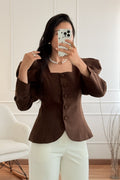Blusa mangas bufantes MOCHY - lavishiochicBlusaMochy