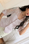 Blusa mangas em renda ELLI WHITE - lavishiochicBlusaELLI WHITE