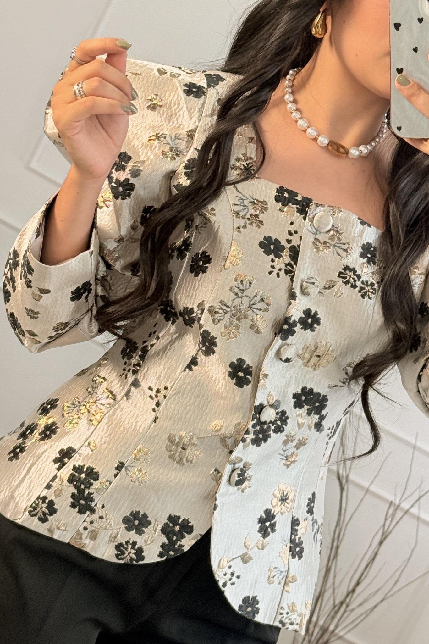 Blusa padrão floral MOCHY - lavishiochicBlusaMochy