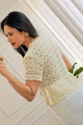 Blusa peplum em malha com botões DROLE DE COPINE - lavishiochicBlusaDrole de copine Paris